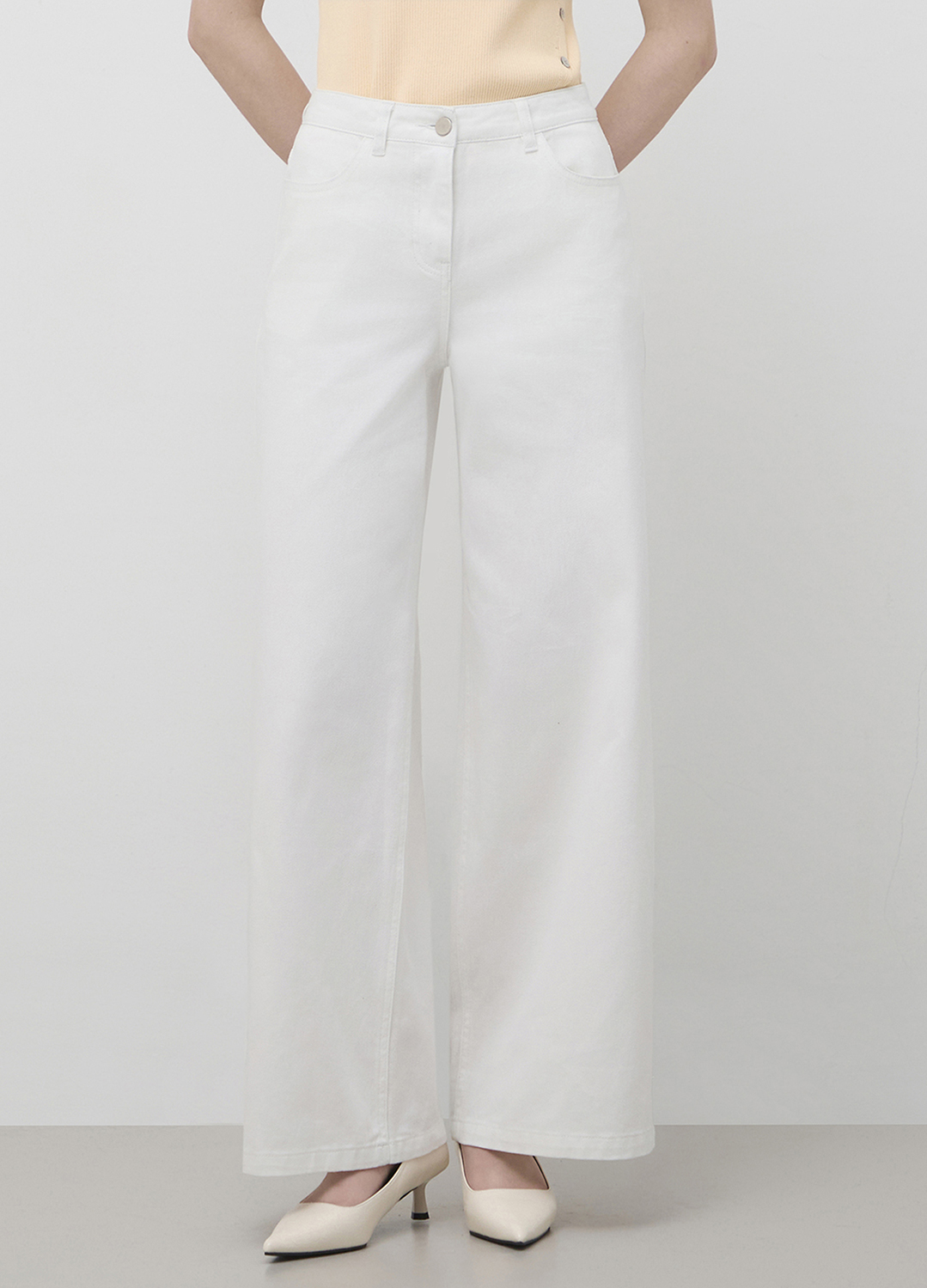 [Exclusive]와이드 데님 팬츠_WHITE_10