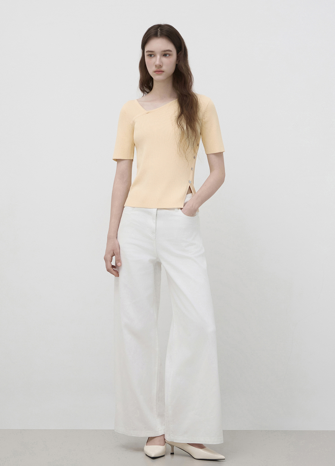 [Exclusive]와이드 데님 팬츠_WHITE_8