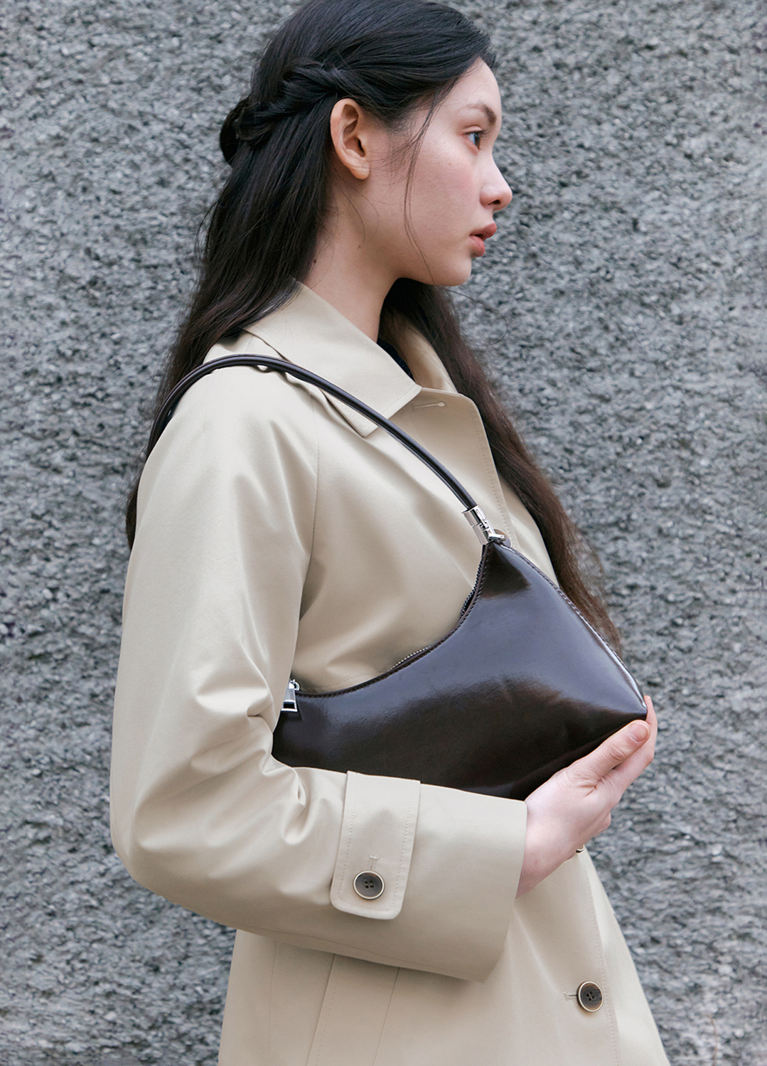 [Exclusive]벨티드 하프 트렌치 코트_LIGHT BEIGE_17