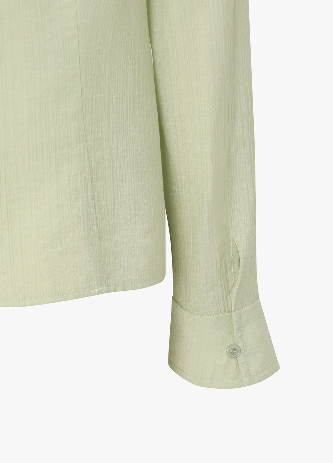 [Exclusive]레이스업 포인트 셔츠 블라우스_LIGHT GREEN_12