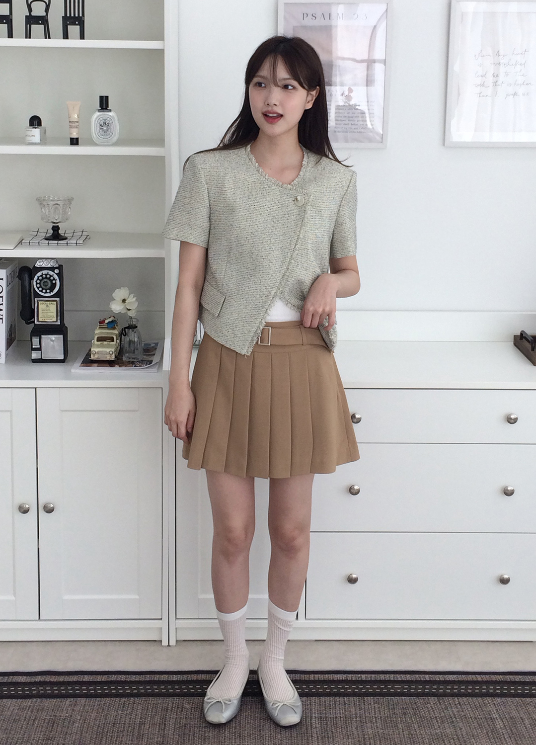 [Exclusive]프린지 트위드 숏 자켓_LIGHT BEIGE_22