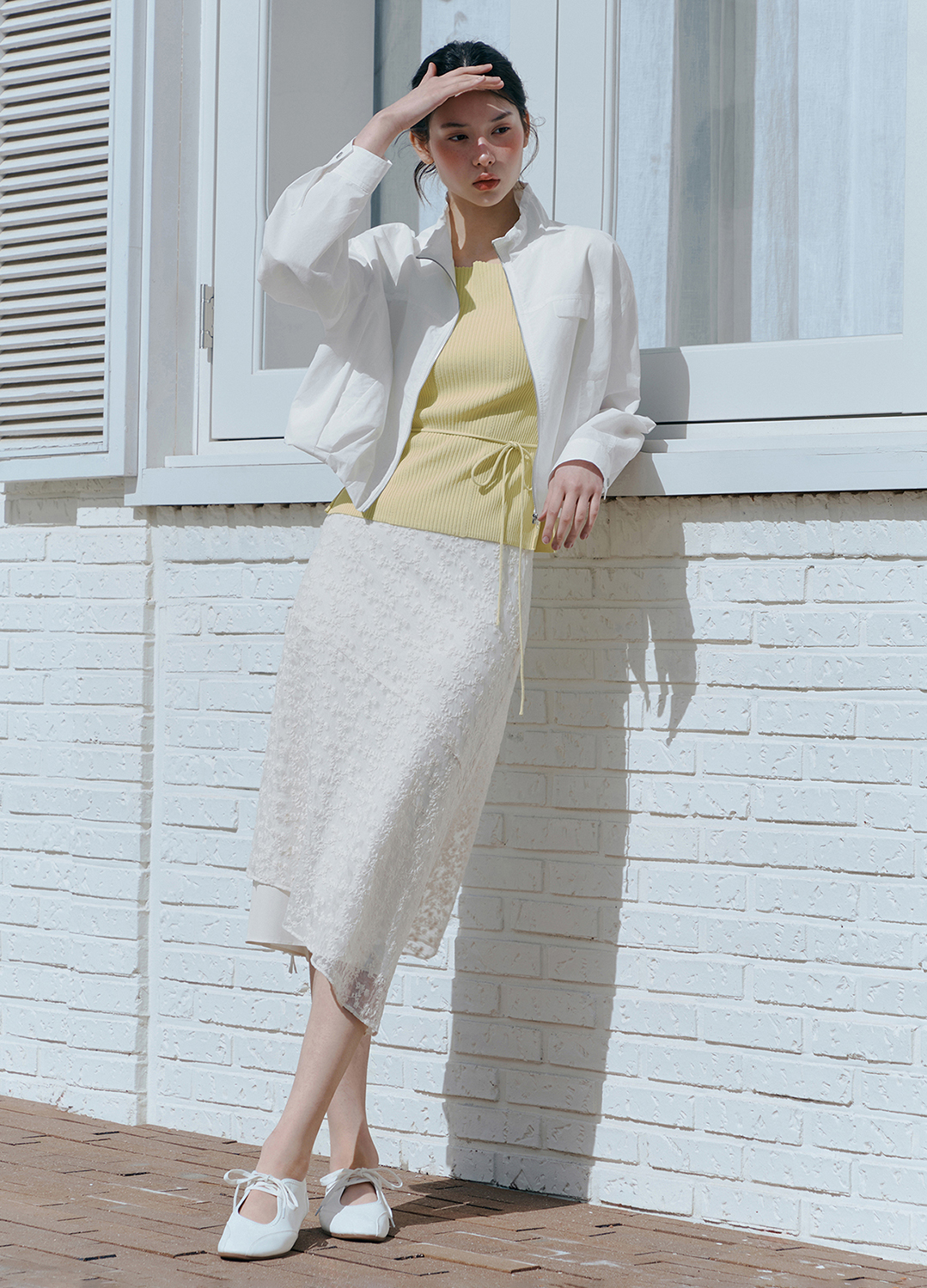 [Exclusive]하이넥 윈드 점퍼_IVORY_7