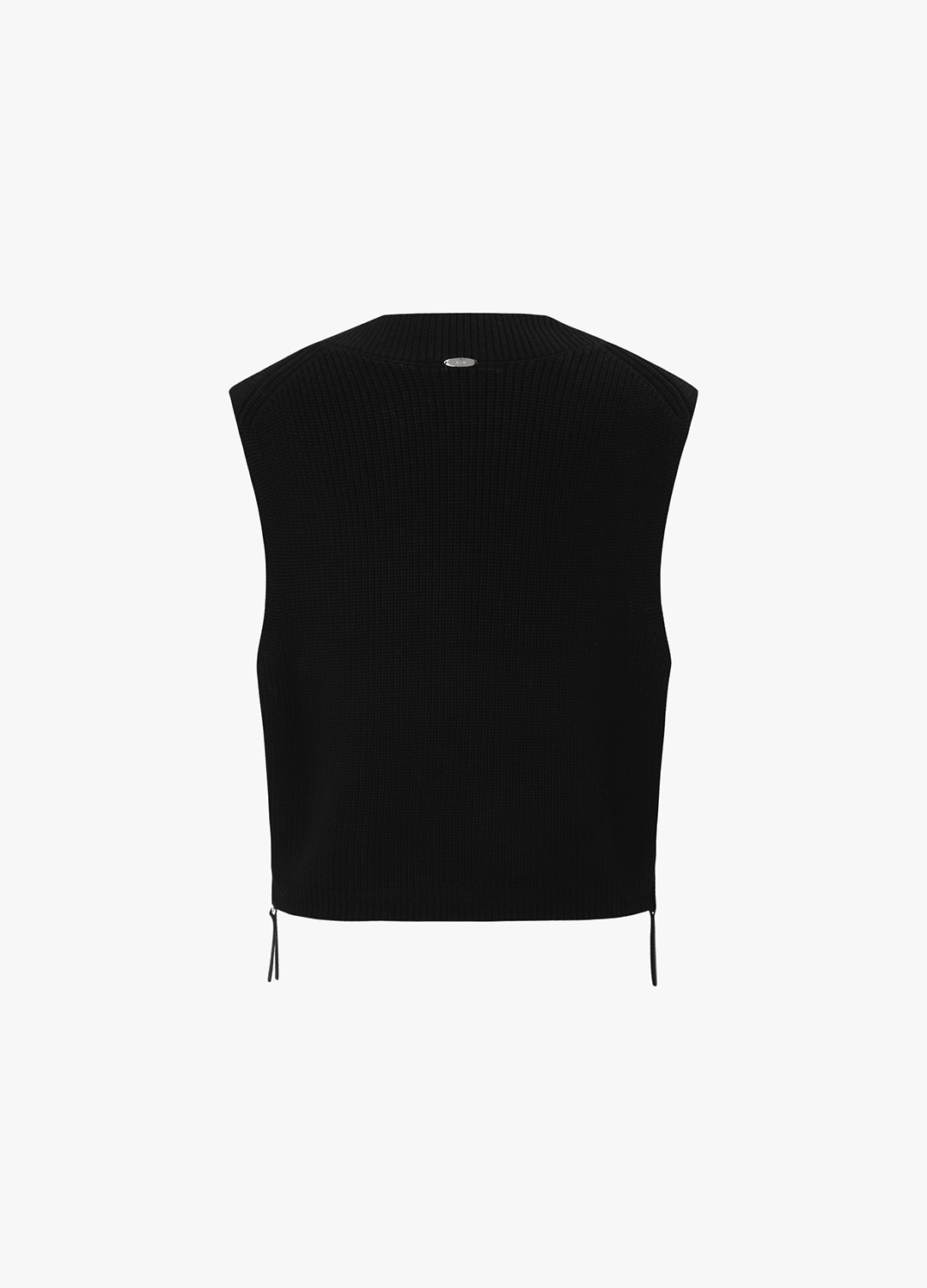 [시즌오프]브이넥 사이드 니트 베스트_BLACK_15