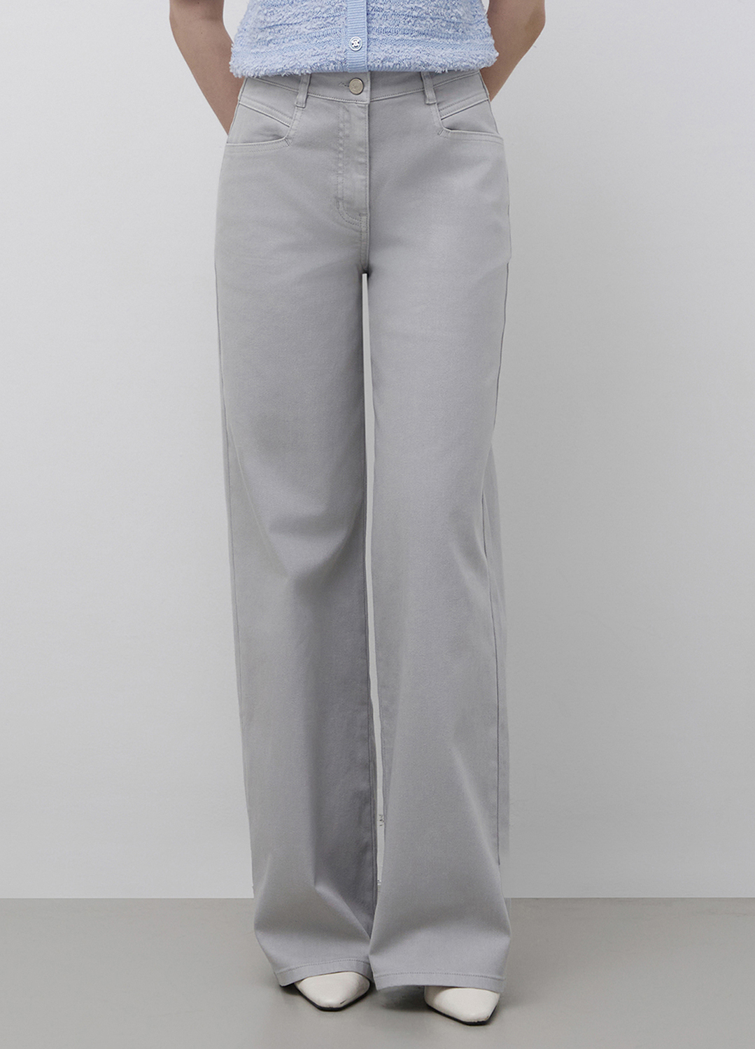 다잉 와이드 데님 팬츠_LIGHT GREY_6