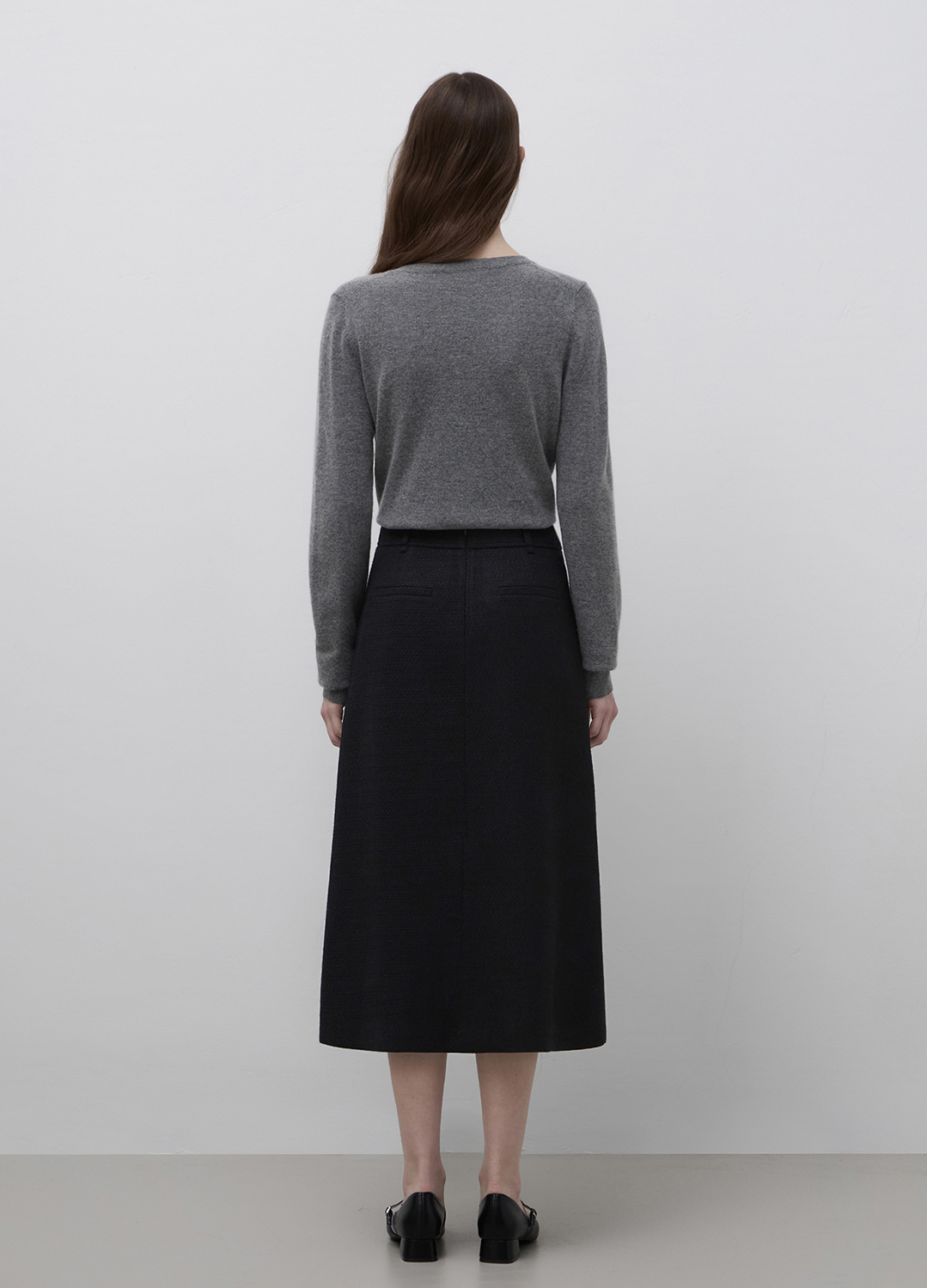 [Exclusive]레귤러핏 라운드넥 울 가디건_GREY_14