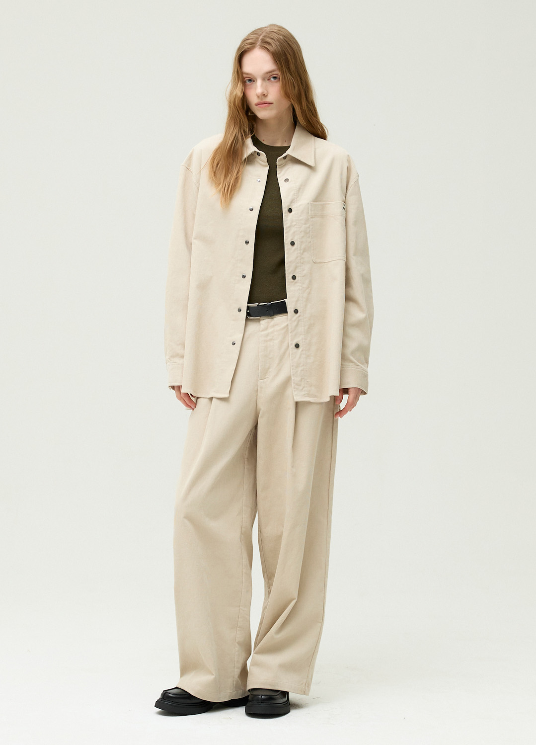 [시즌오프]코듀로이 유틸리티 셔츠_LIGHT BEIGE_8