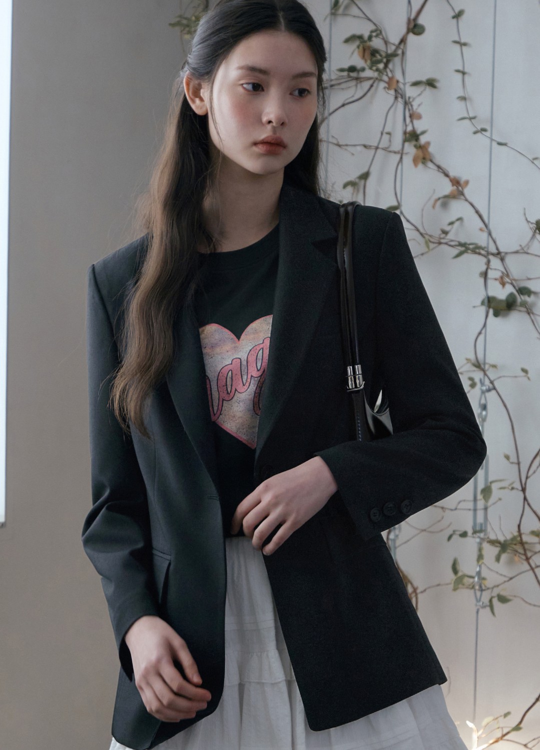 [Exclusive]테일러드 카라 싱글 자켓_BLACK_4