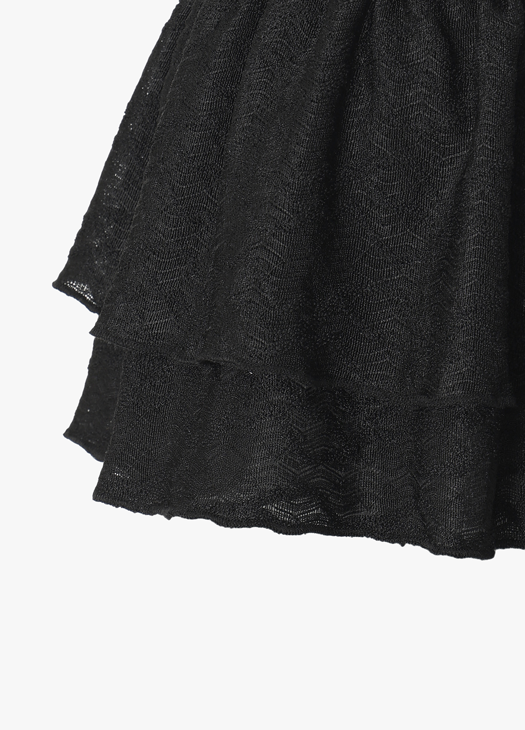 [Exclusive]레이스 셔링 레이어드 스커트_BLACK_15
