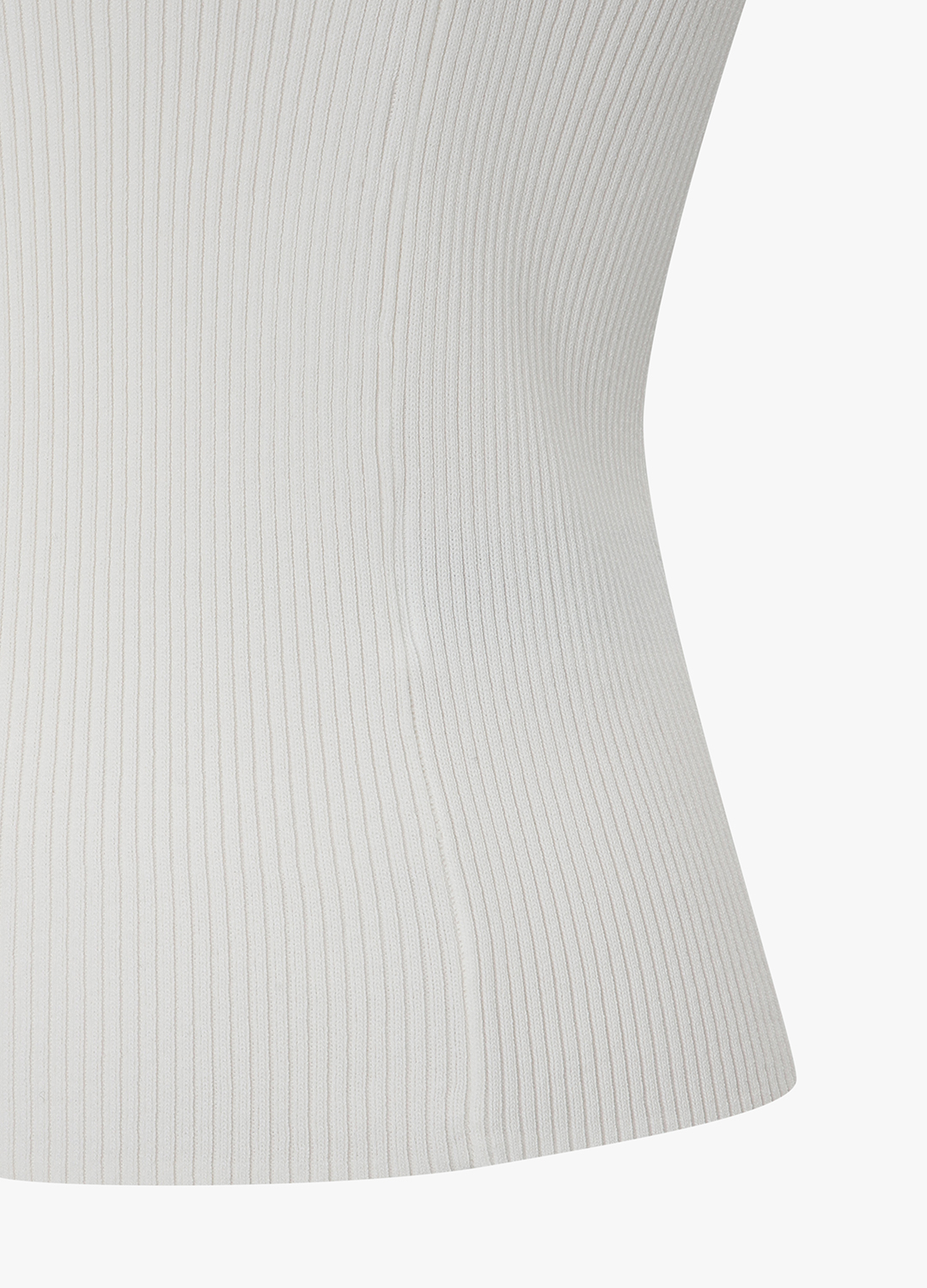 스퀘어넥 리브 니트 슬리브리스_WHITE_15
