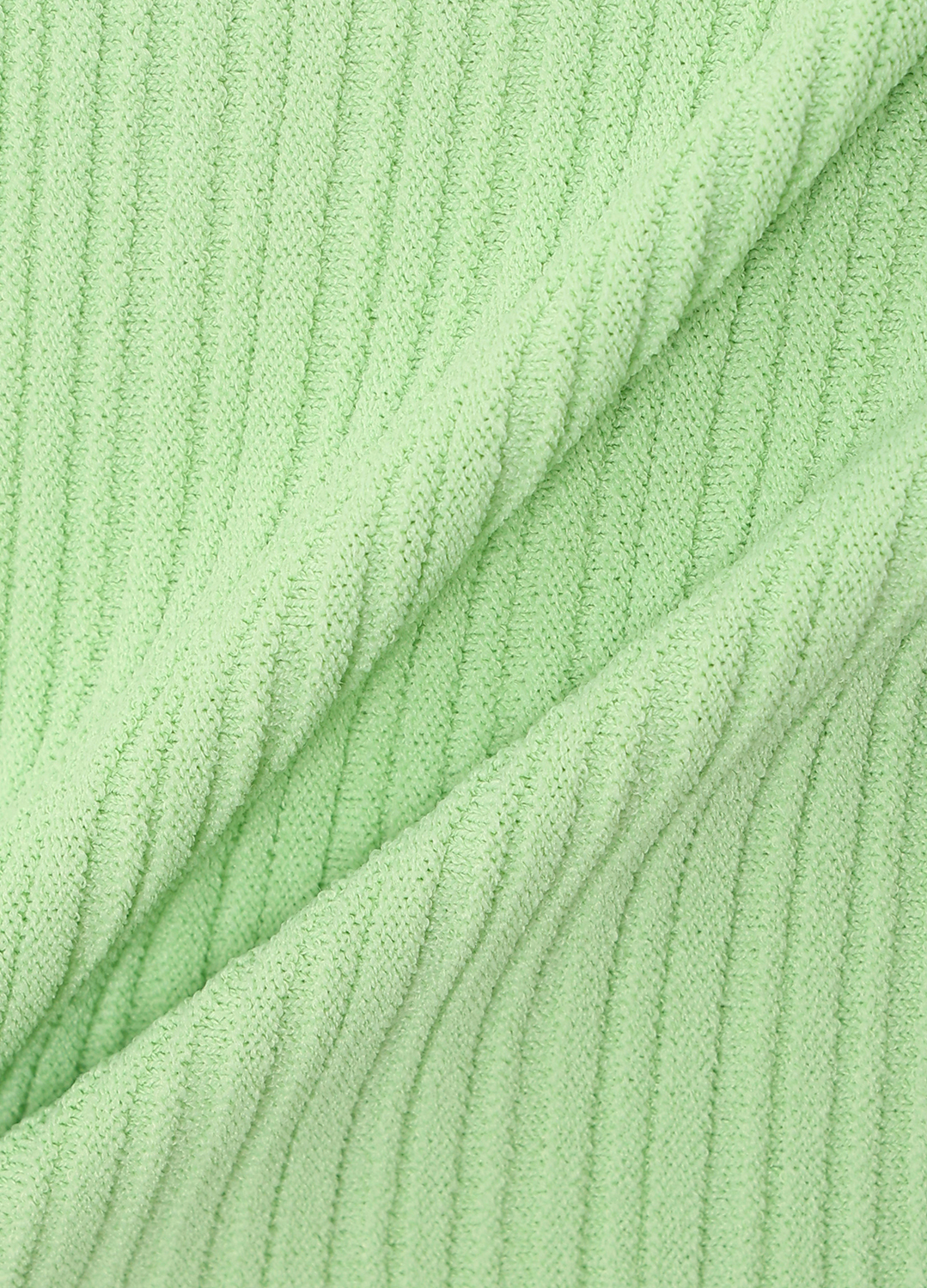모크넥 리브 하프 슬리브 니트탑_GREEN_16