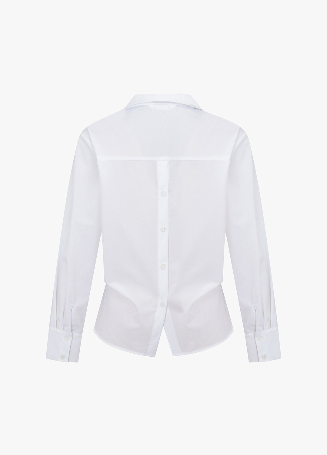 백여밈 오픈 카라 셔츠 블라우스_WHITE_10