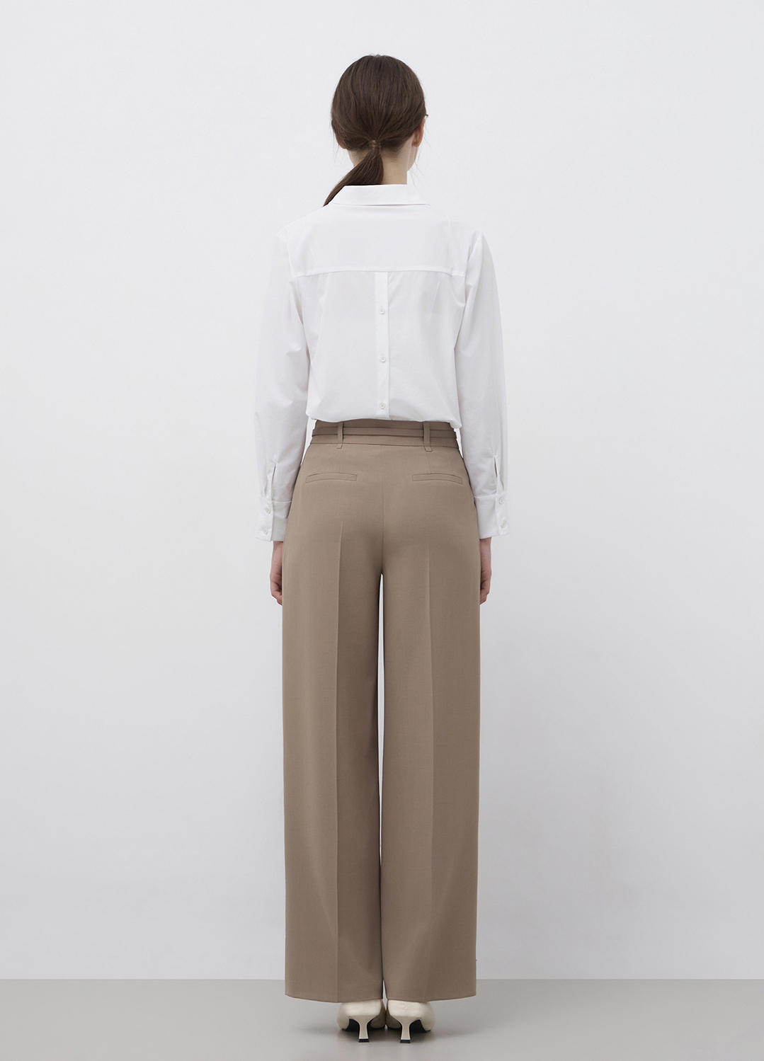 백여밈 오픈 카라 셔츠 블라우스_WHITE_8