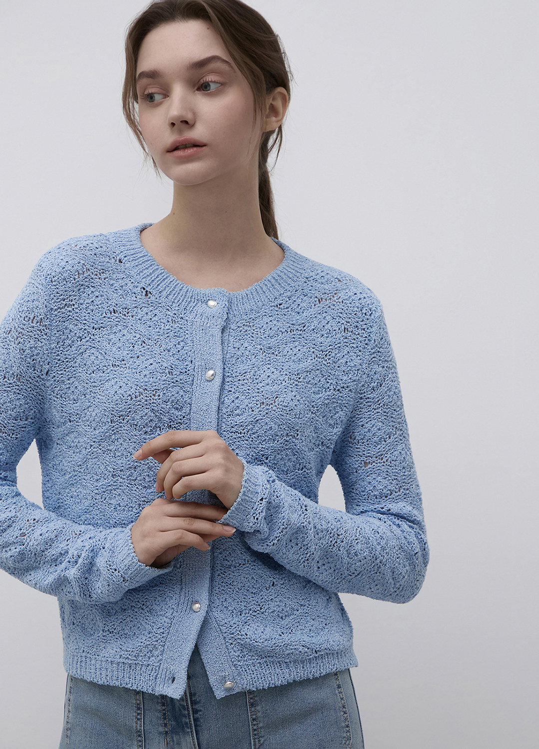 [Exclusive] 크로셰 가디건_SKY BLUE_7