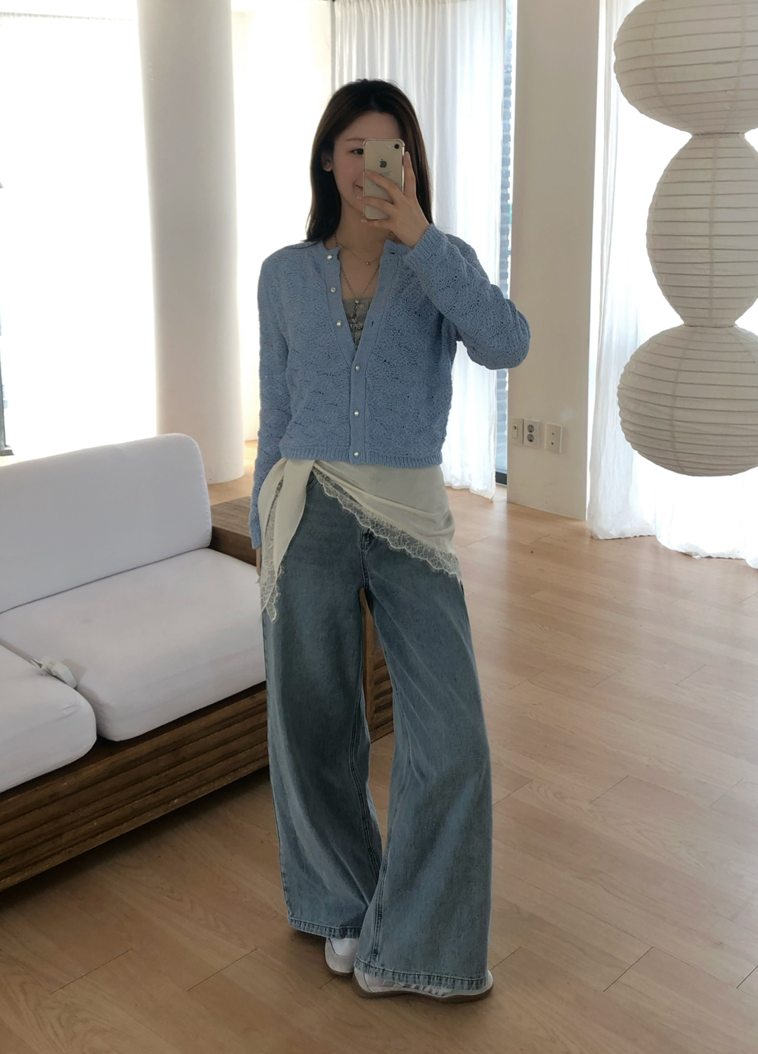 [Exclusive] 크로셰 가디건_SKY BLUE_6