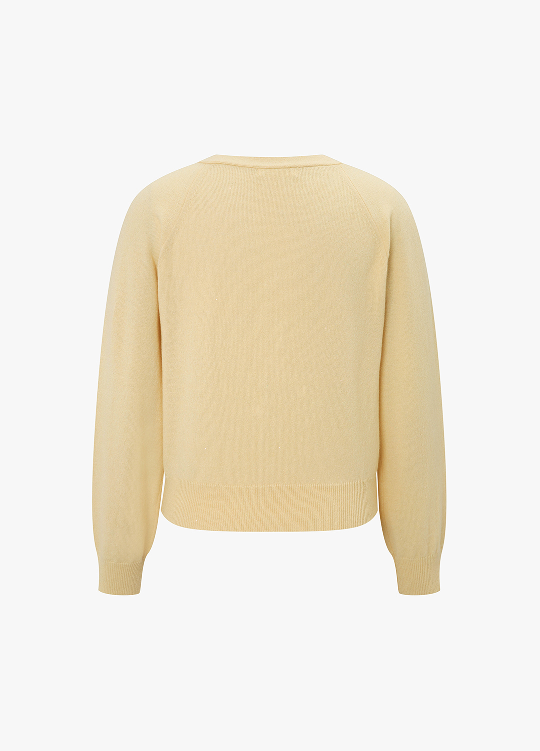 브이넥 울 블랜드 가디건_LIGHT YELLOW_18