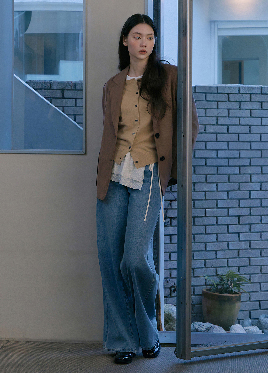 [Exclusive]소프트 스웨이드 자켓_BROWN_7