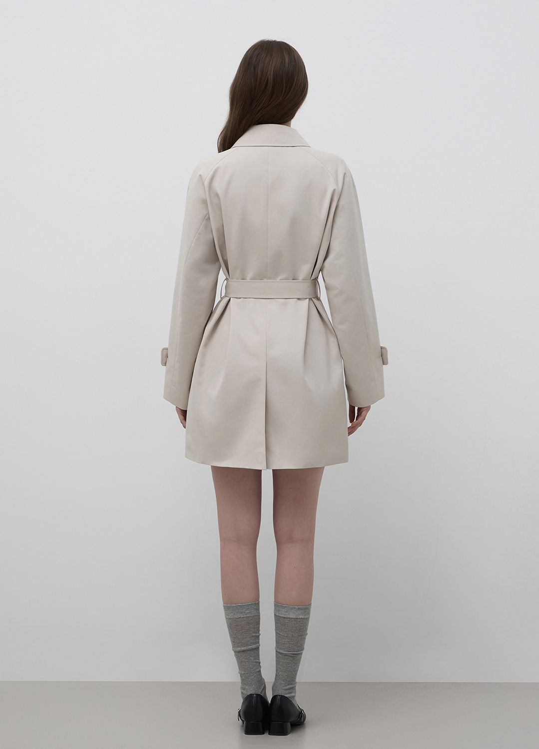 [Exclusive]벨티드 하프 트렌치 코트_LIGHT BEIGE_12