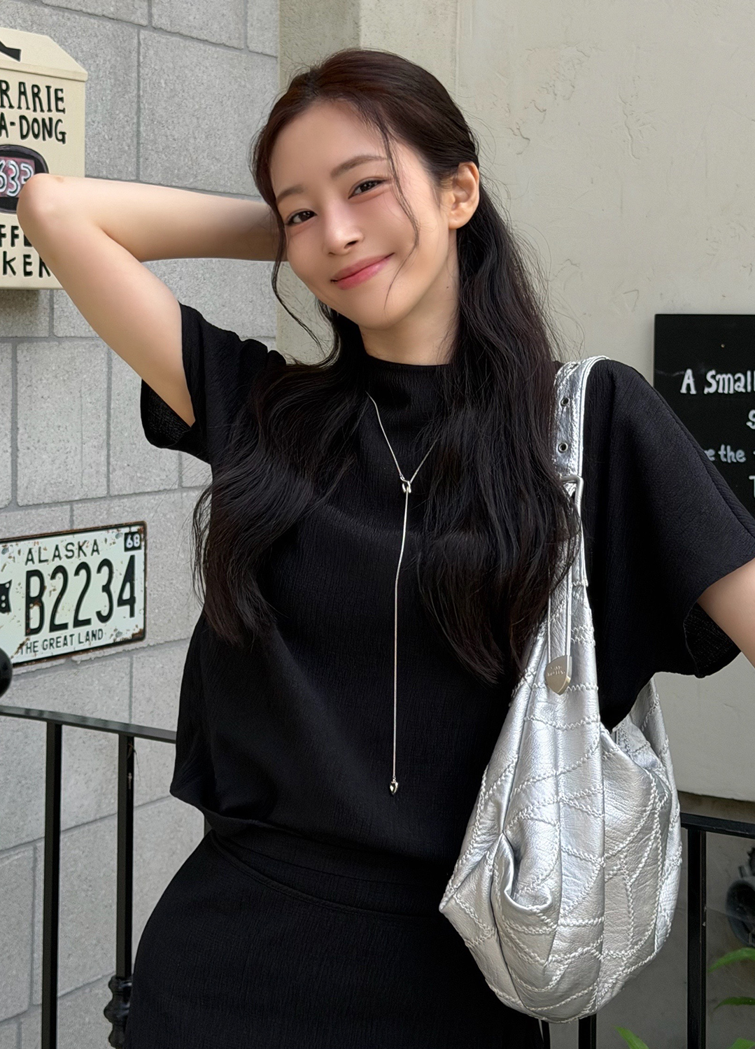 [Exclusive] 플리츠 랩 스커트_STRONG BLACK_18