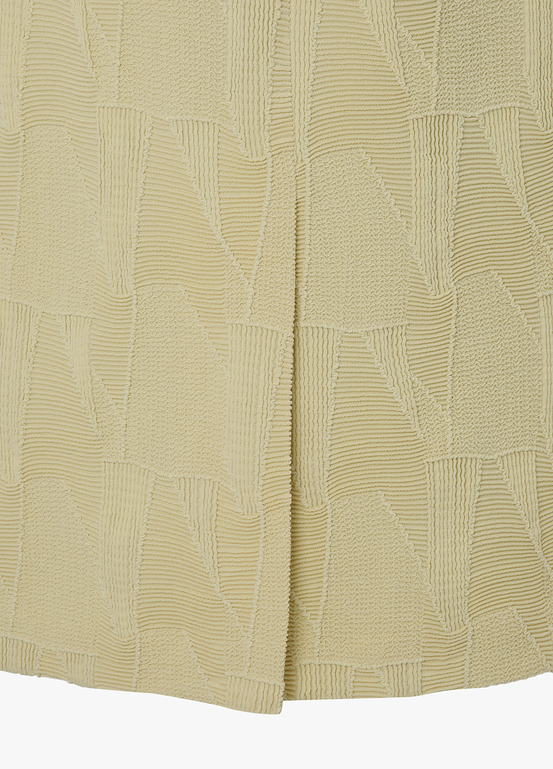 텍스처 블록 H라인 스커트_YELLOW_17