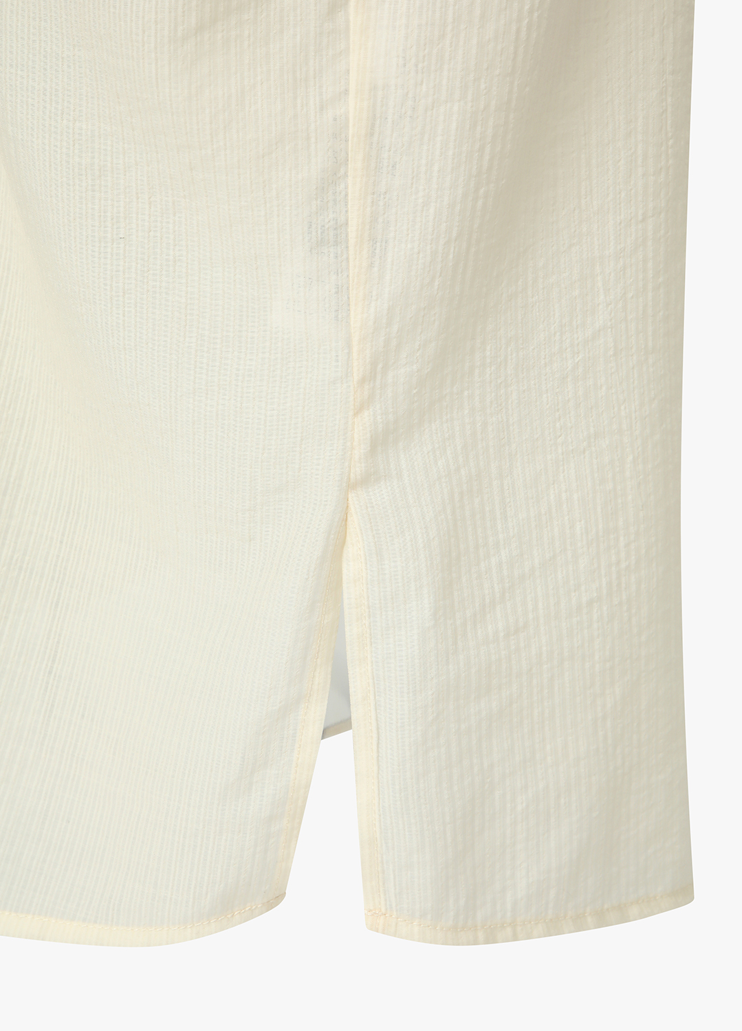 [Exclusive] 스트라이프 텍스쳐 루즈핏 셔츠 블라우스_LIGHT BEIGE_22