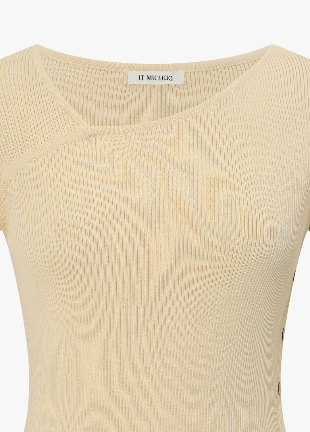 [Exclusive]사이드 버튼 리브 니트 탑_LIGHT YELLOW_12
