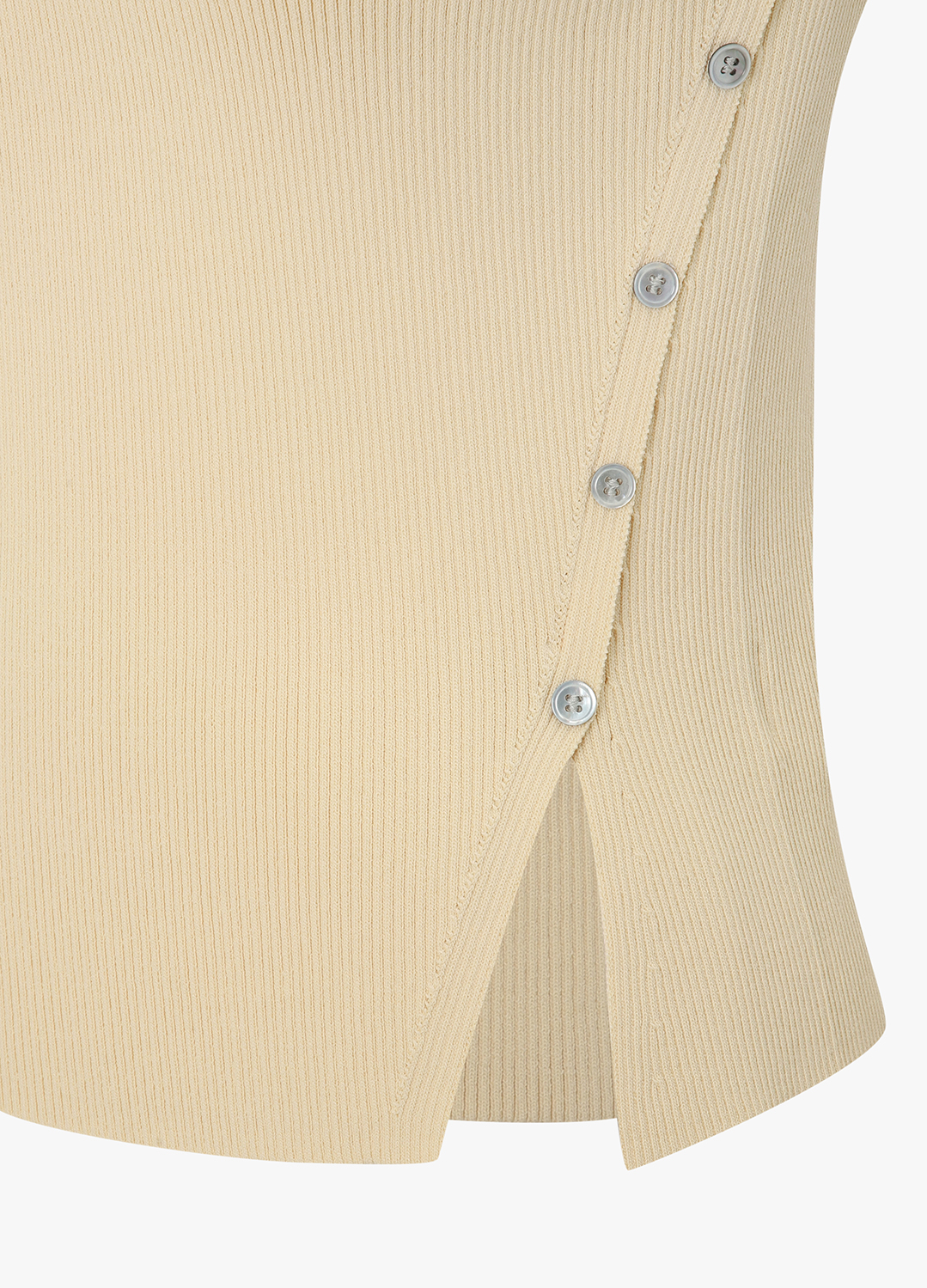 [Exclusive]사이드 버튼 리브 니트 탑_LIGHT YELLOW_15