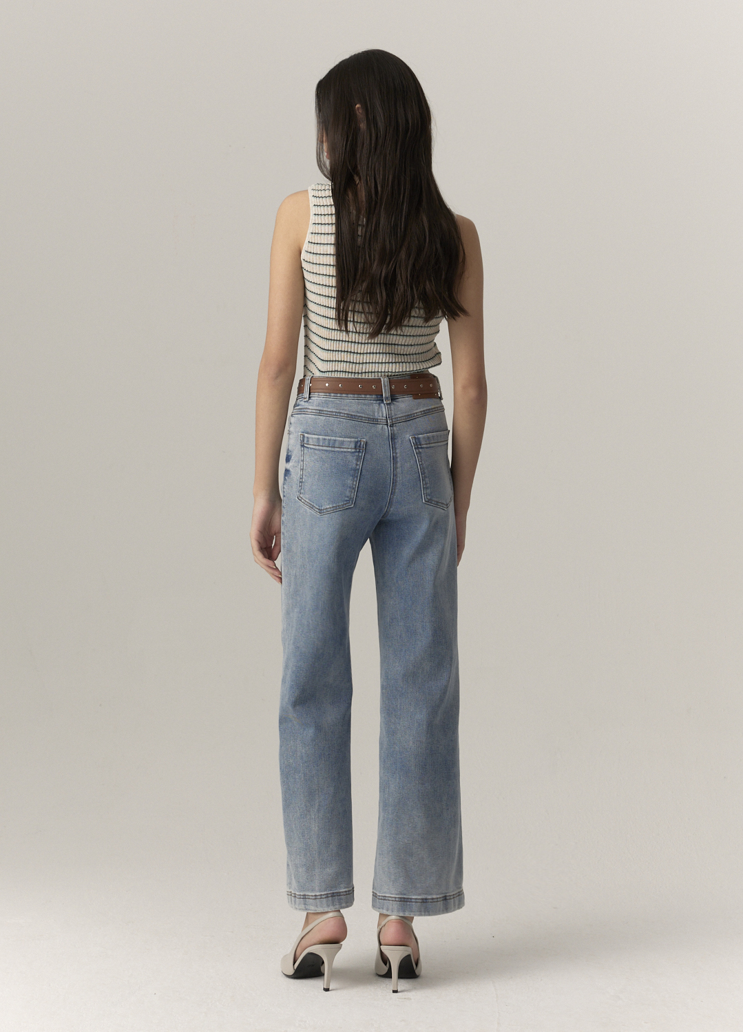 워싱 블루 데님 팬츠_BLUE_9