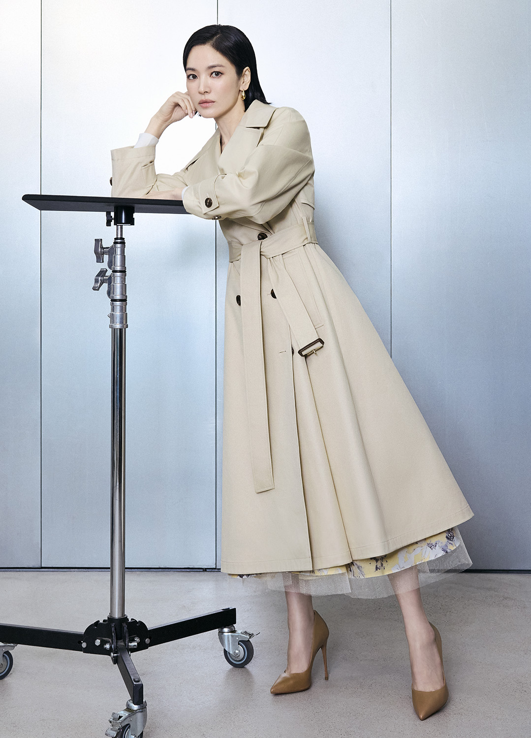 A라인 카라 롱 트렌치 코트_LIGHT BEIGE_7