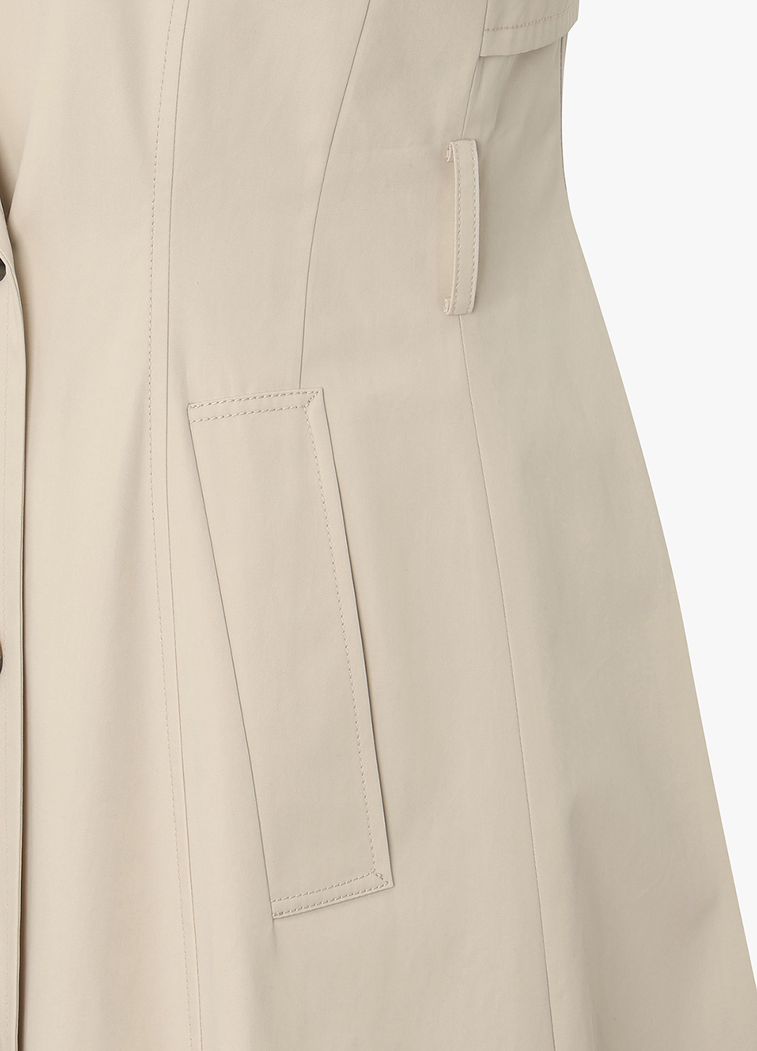 A라인 카라 롱 트렌치 코트_LIGHT BEIGE_12