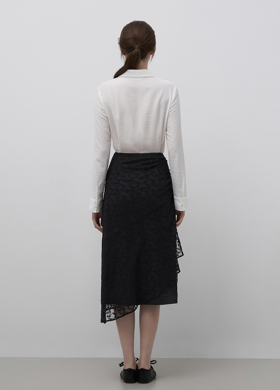 [Exclusive]레이스 루싱 스커트_BLACK_8