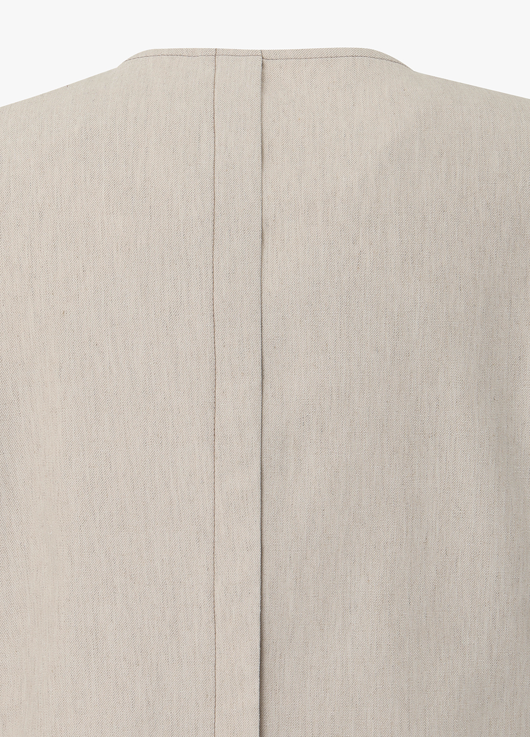 포인트 버튼 브이넥 린넨 자켓_BEIGE_17