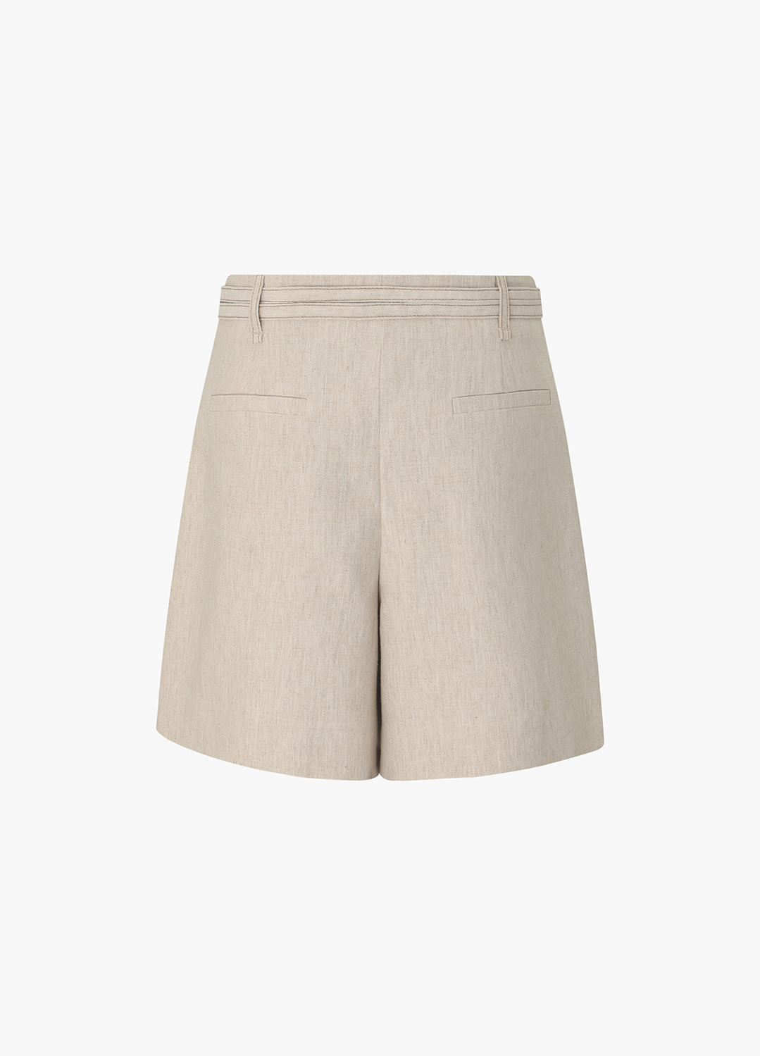 벨티드 랩 린넨 쇼츠_BEIGE_19
