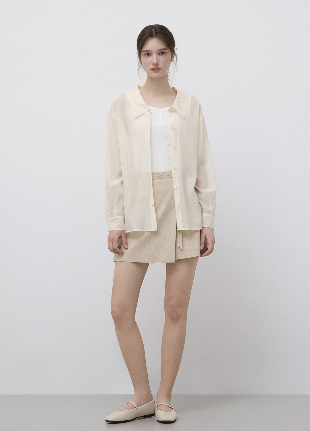 벨티드 랩 린넨 쇼츠_BEIGE_16
