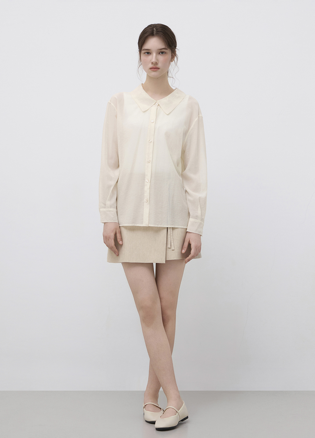 벨티드 랩 린넨 쇼츠_BEIGE_17