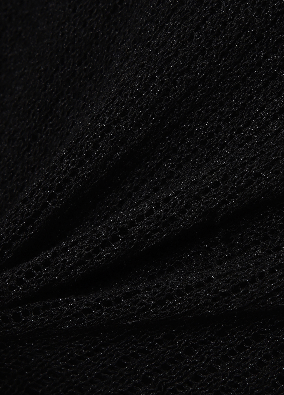 스카프넥 러플 니트 탑_BLACK_15