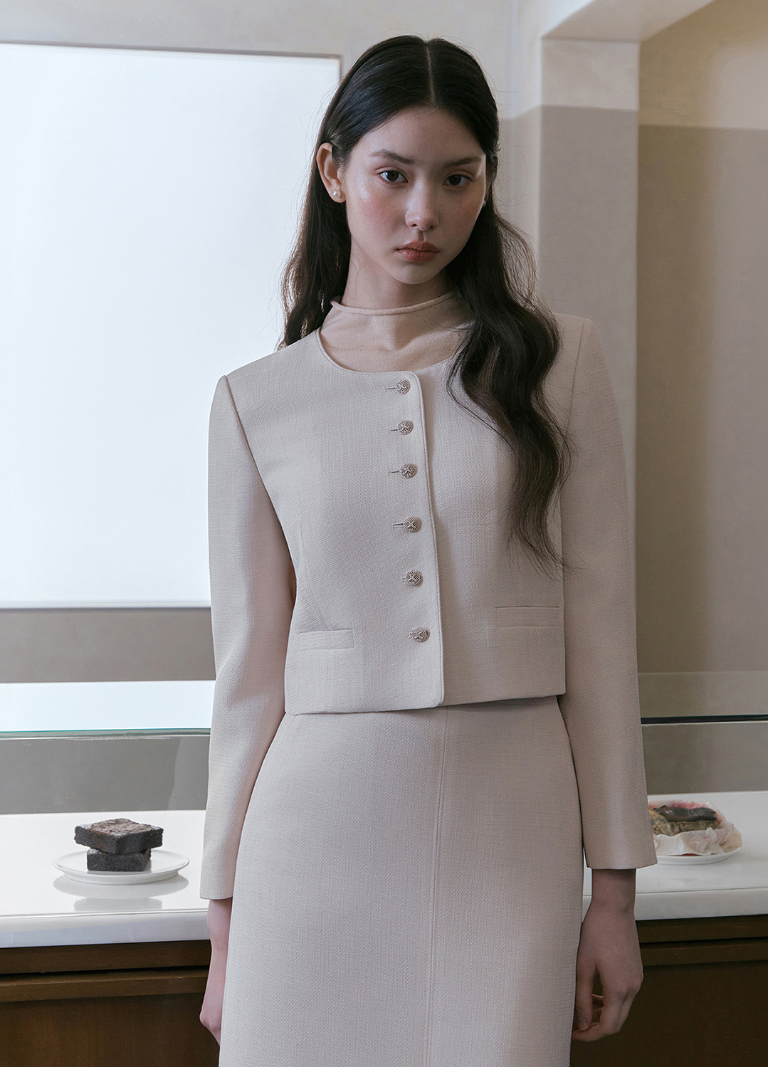 [Exclusive]노카라 버튼업 자켓_LIGHT PINK_4