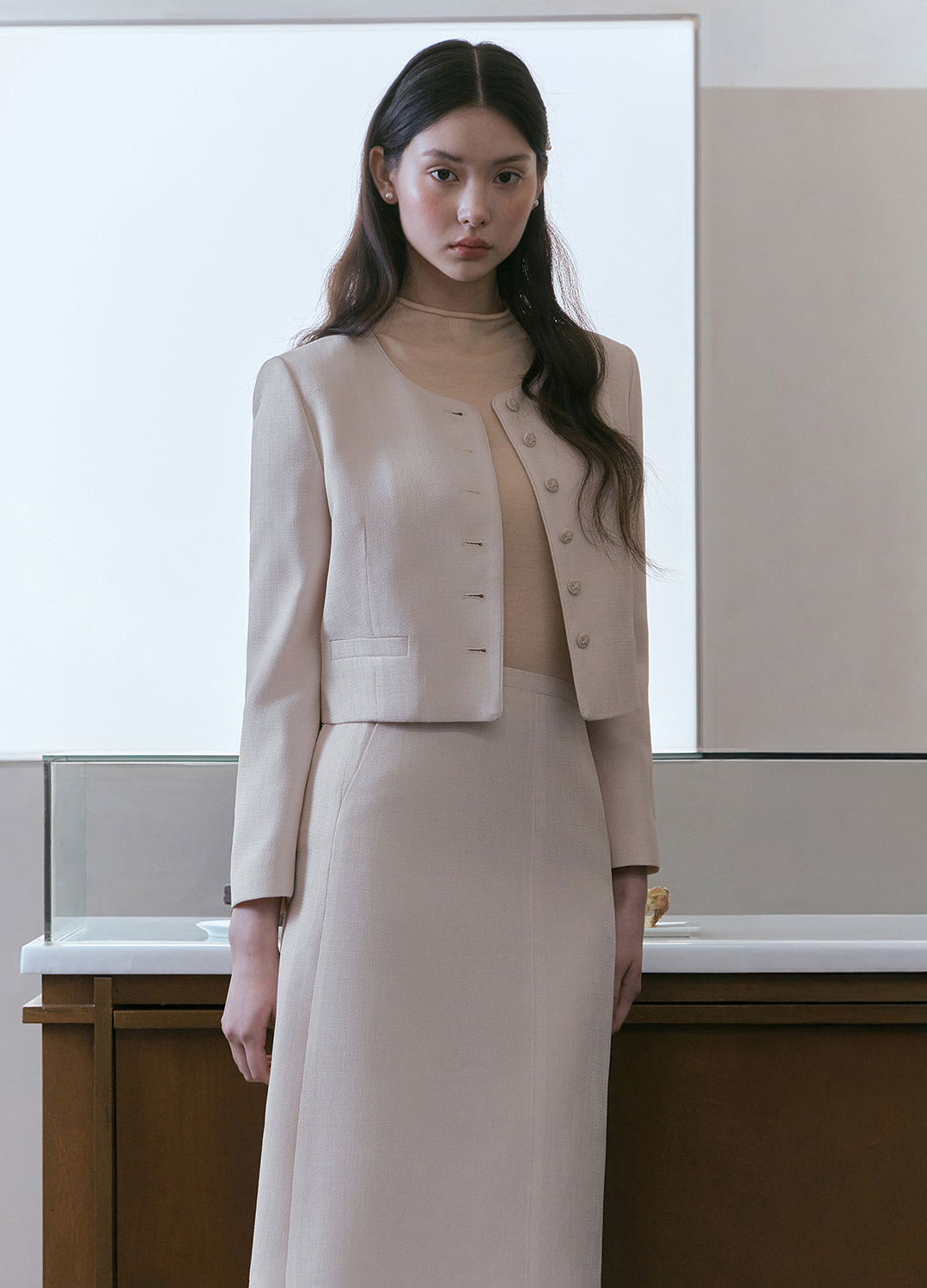 [Exclusive]노카라 버튼업 자켓_LIGHT PINK_8