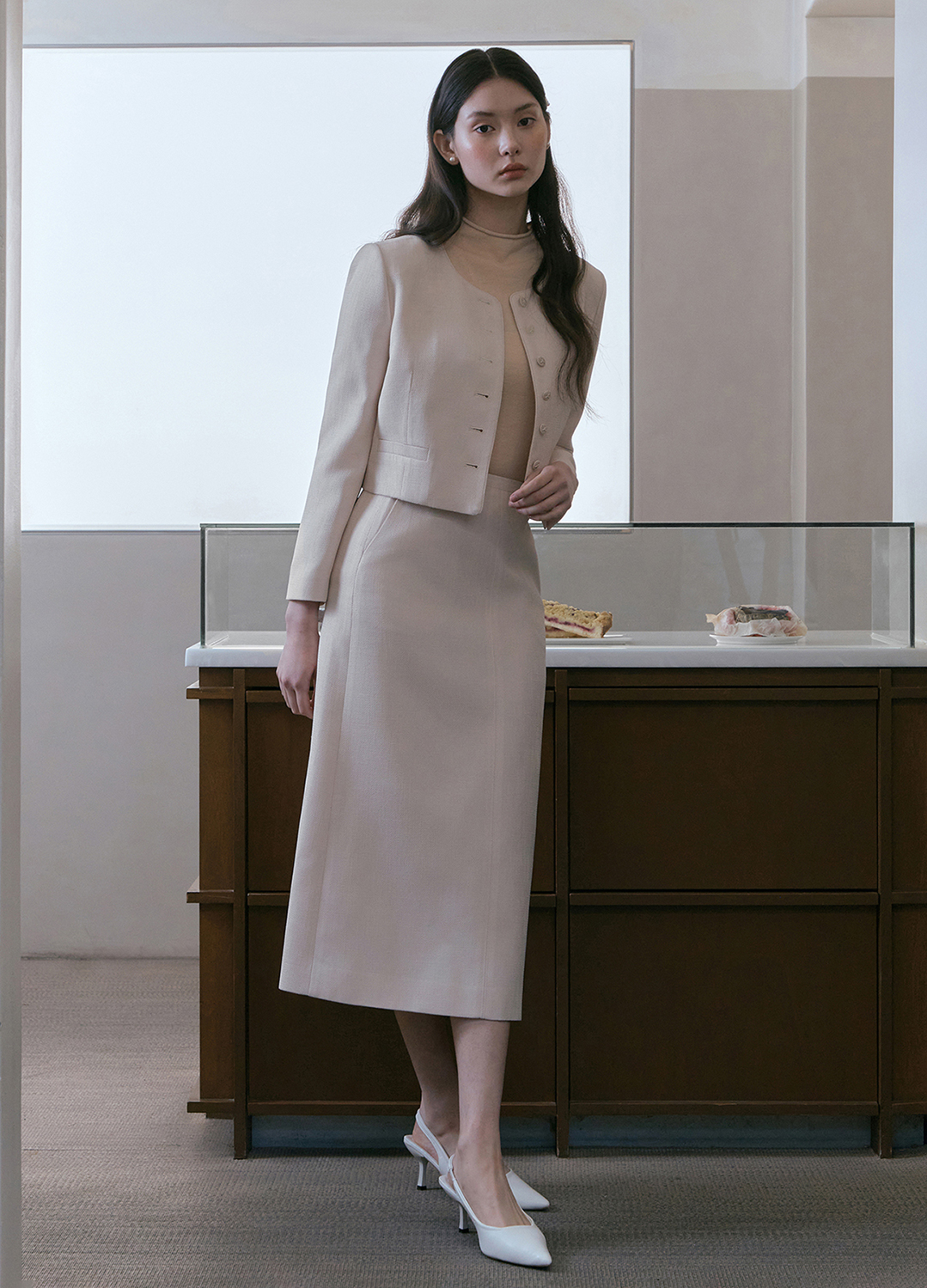 [Exclusive]H라인 셋업 스커트_LIGHT PINK_9