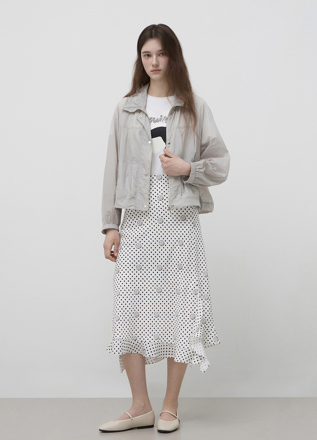 하이넥 드로우 스트링 점퍼_LIGHT GREY_7
