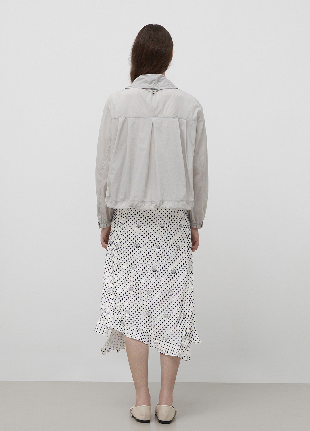 하이넥 드로우 스트링 점퍼_LIGHT GREY_8