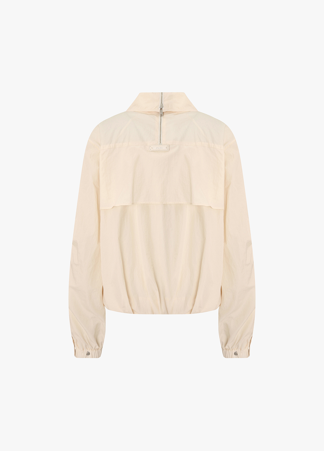 하이넥 셔링 집업 점퍼_LIGHT BEIGE_12