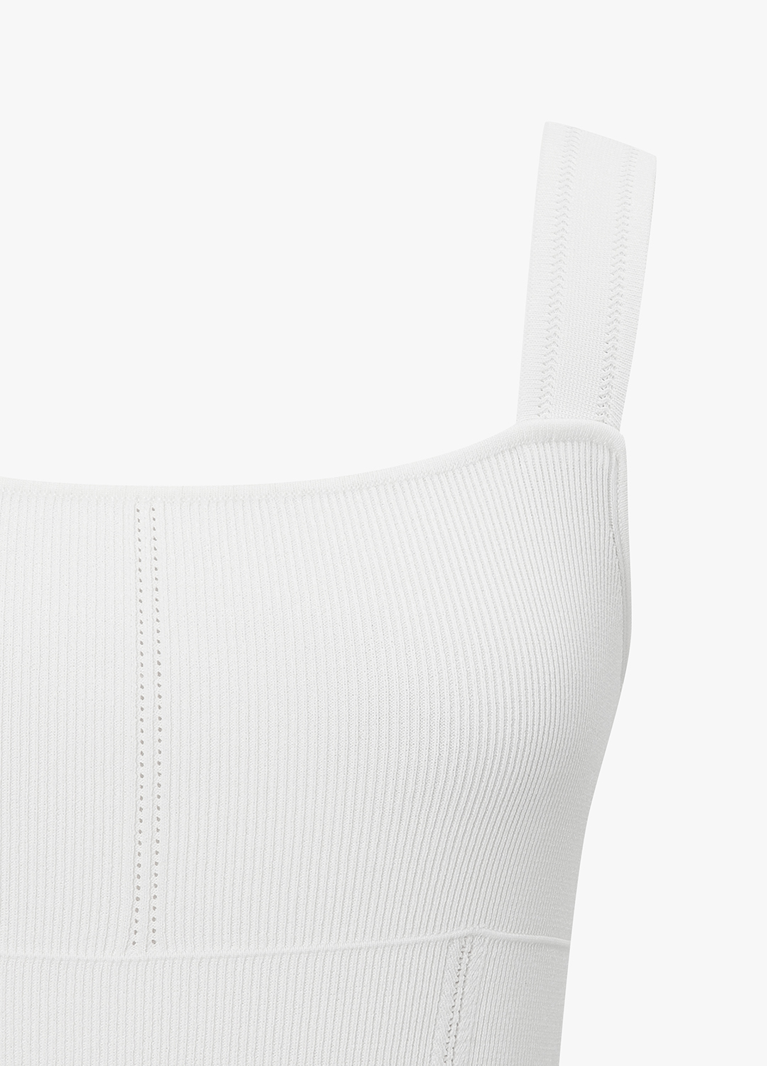 스퀘어넥 슬리브리스 탑_WHITE_7