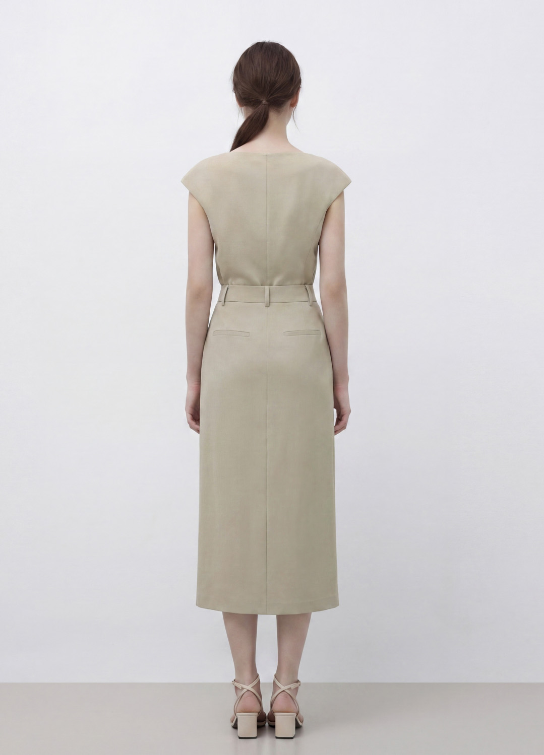 랩 슬릿 스커트_BEIGE_8