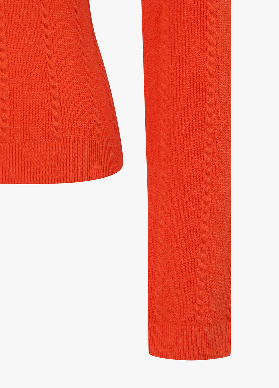 케이블 브이넥 니트 가디건_ORANGE_11