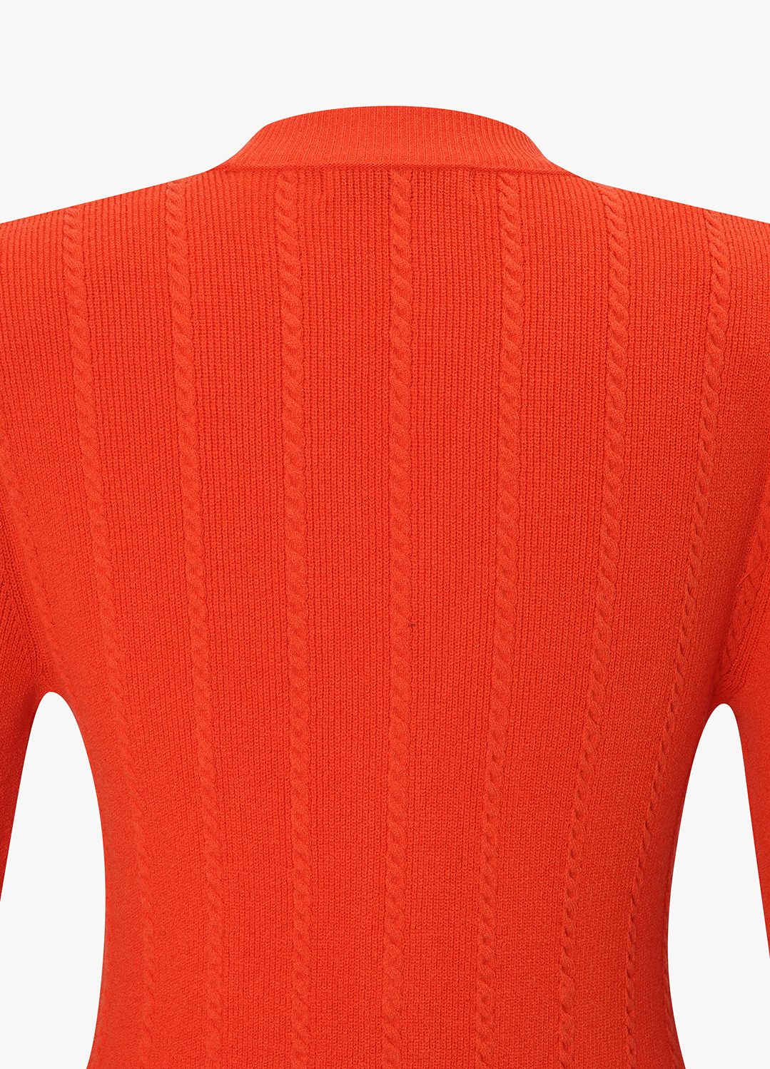 케이블 브이넥 니트 가디건_ORANGE_13