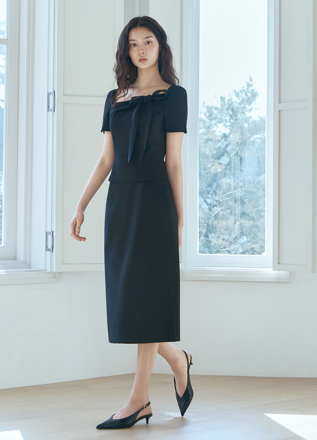 [Exclusive]H라인 셋업 스커트_BLACK_5