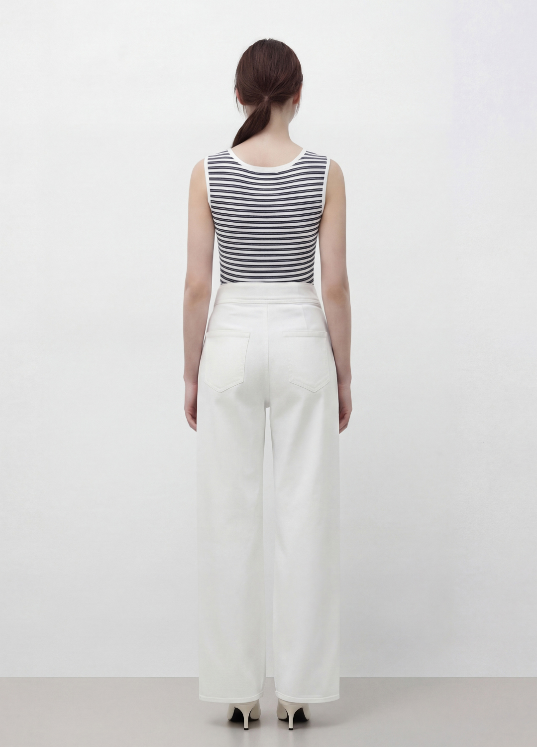하이웨이스트 와이드 데님 팬츠_WHITE_6