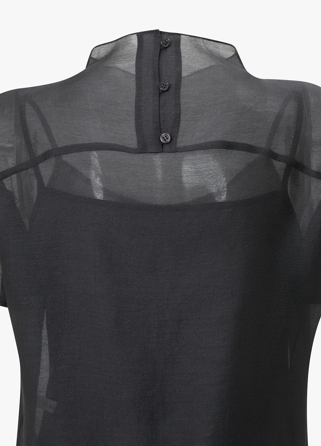 [Exclusive]하이넥 시어 레이어드 블라우스_DARK GREY_14