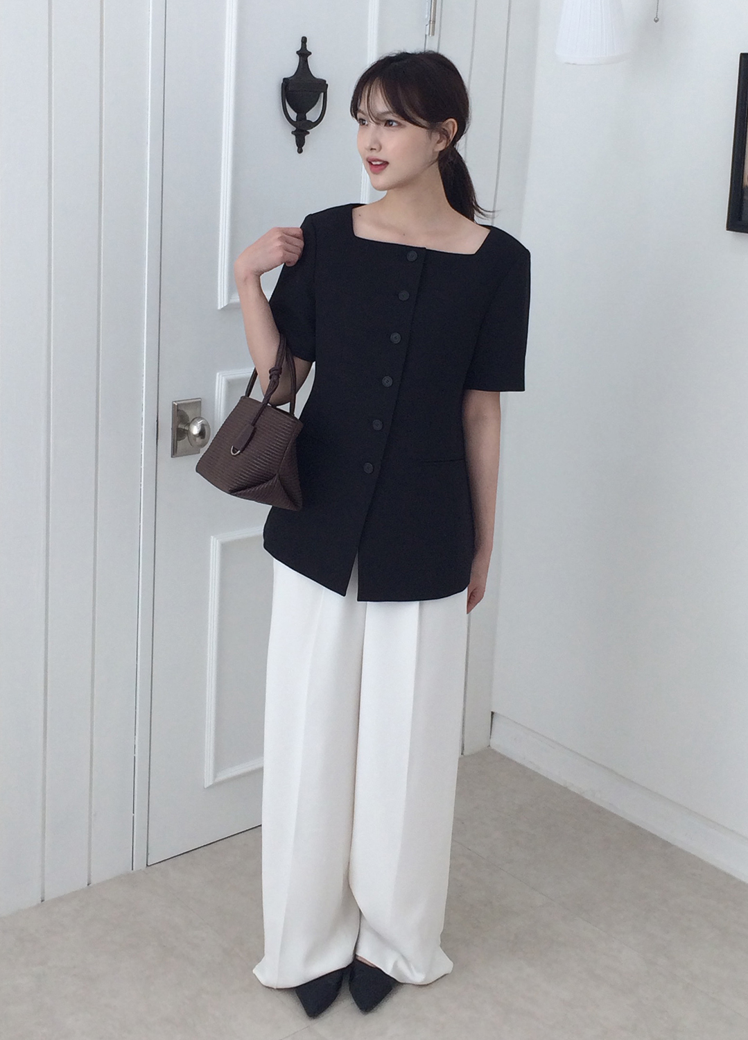 원턱 와이드 팬츠_WHITE_19