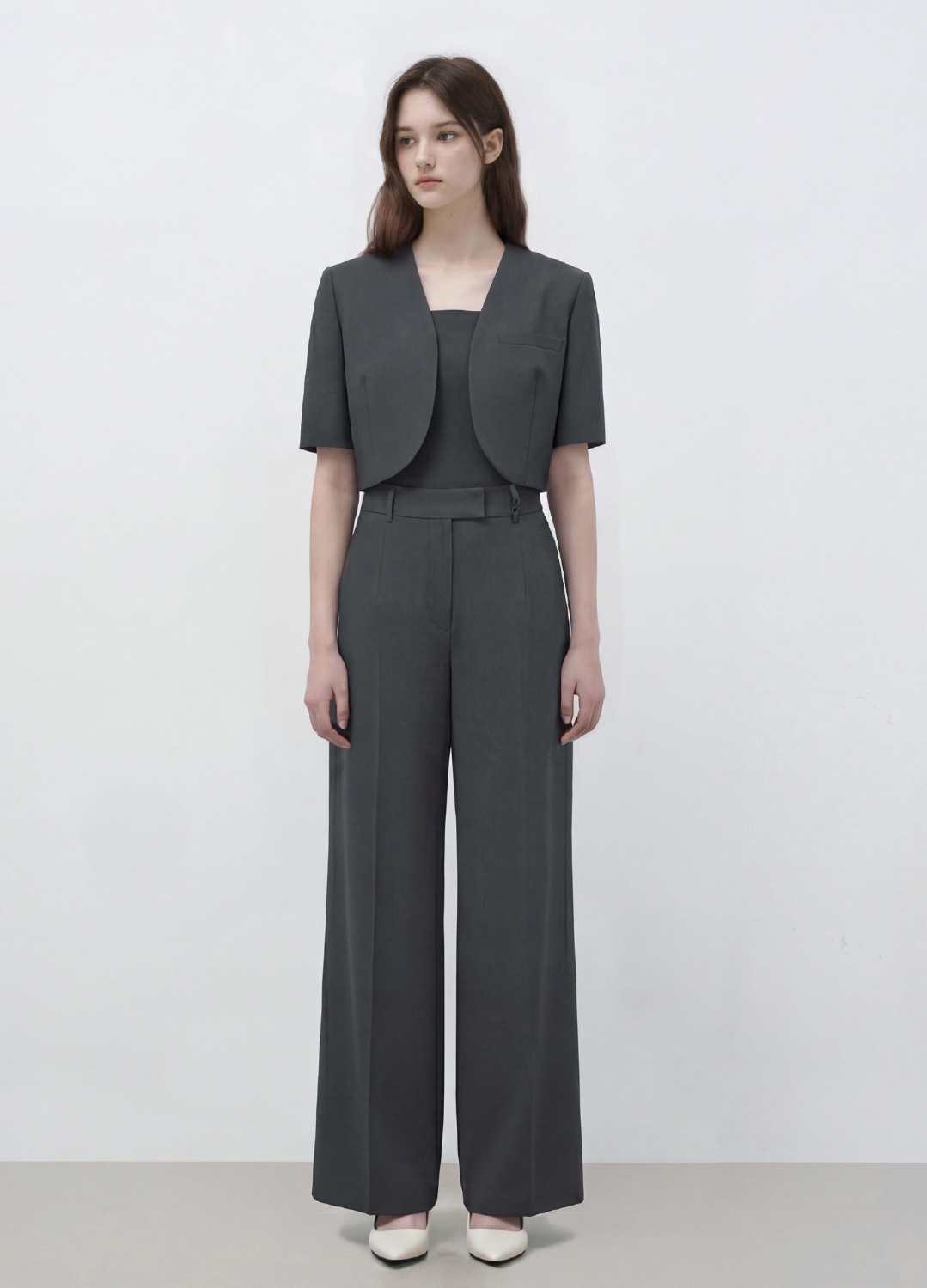 노턱 와이드 팬츠_DARK GREY_4